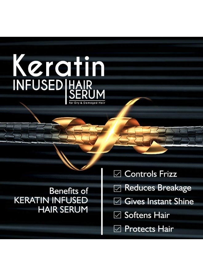 Qraa Keratin Infused Hair Serum for Dry and Damaged Hair, 100ml - Image 3