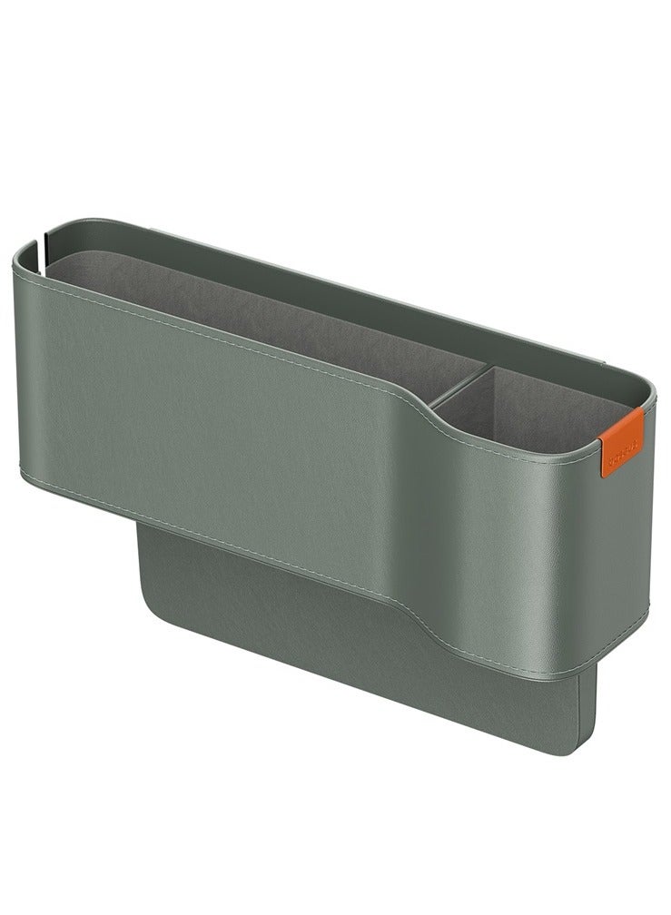 Baseus Car Seat Gap Organizer with Cup Holder | Front Seat Console Storage Box for Cell Phones, Keys, Coins, Cards, Wallets, Sunglasses & Drink Bottles | Perfect for Driver & Passenger Side | Essential Car Accessory for a Tidy Interior | Universal Fit for All Vehicles Durable | Stylish & Functional Car Organizer (Frosted Grey) - Image 1