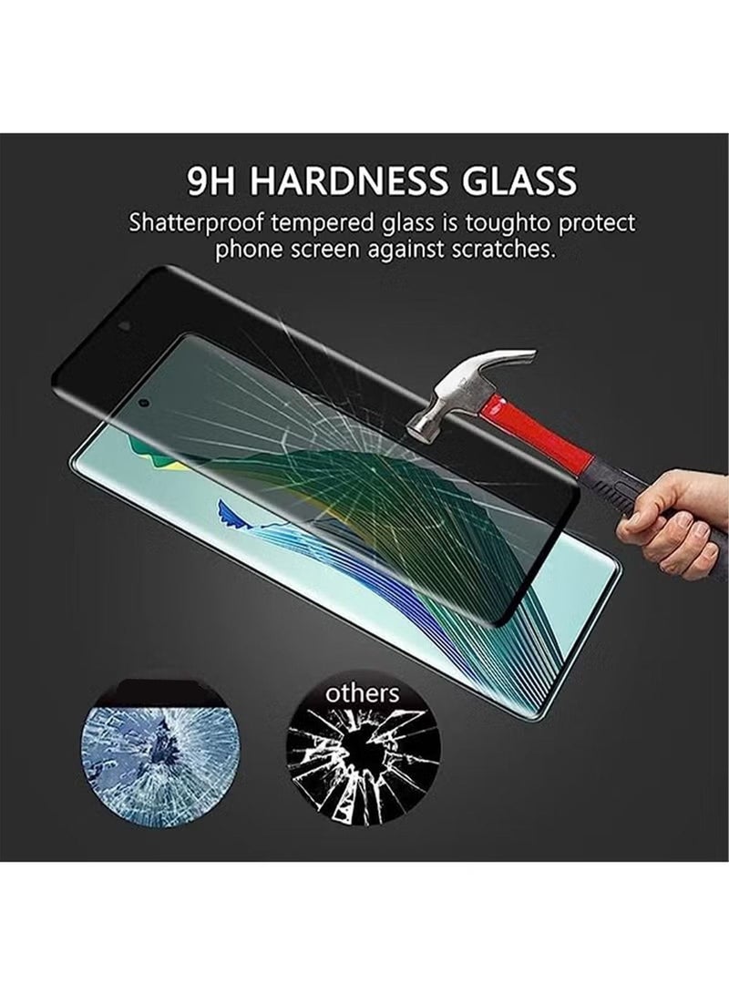Privacy Screen Protector for Honor Magic5 Lite/Honor X9a, Privacy Tempered Glass, Privacy Screen Film, [Case Friendly] [9H Hardness] [Anti-scratch] Anti-spy Tempered Glass Film for Honor X9a - Image 4