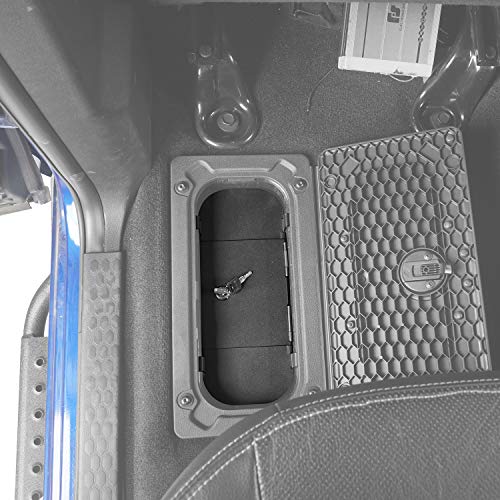 Hooke Road RAM Rear Seat Floor Locking Storage Box Compatible with Dodge RAM 1500/2500/3500 09-18 Pickup Truck - Image 2