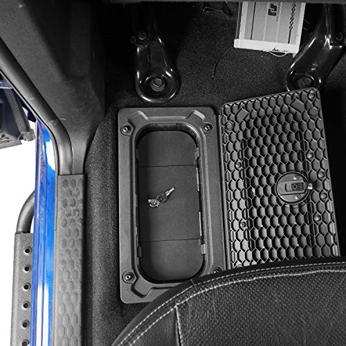 Hooke Road RAM Rear Seat Floor Locking Storage Box Compatible with Dodge RAM 1500/2500/3500 09-18 Pickup Truck - Image 4