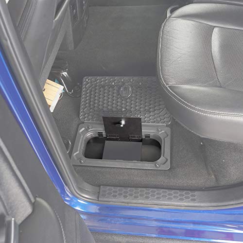 Hooke Road RAM Rear Seat Floor Locking Storage Box Compatible with Dodge RAM 1500/2500/3500 09-18 Pickup Truck - Image 3