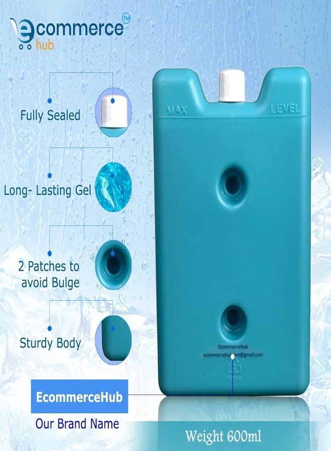 EcommerceHub ® Hot u0026 Cold Ice Gel Pack, HDPE,Reusable Safe Gel Pack, Multipurpose Use Pad, 600 ML Pack of 1 - Image 2