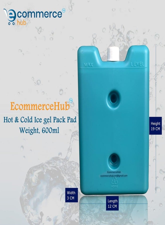 EcommerceHub ® Hot u0026 Cold Ice Gel Pack, HDPE,Reusable Safe Gel Pack, Multipurpose Use Pad, 600 ML Pack of 1 - Image 3