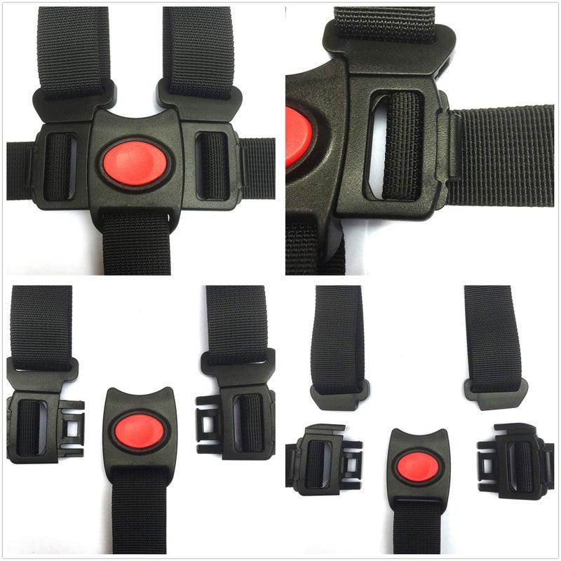 AT Seat Belt by AT,5/3/2 Point Adjustable for Baby Kid Safe Strap for Stroller High Chair (Include Shoulder Pads & Guarding Pad) - Image 4