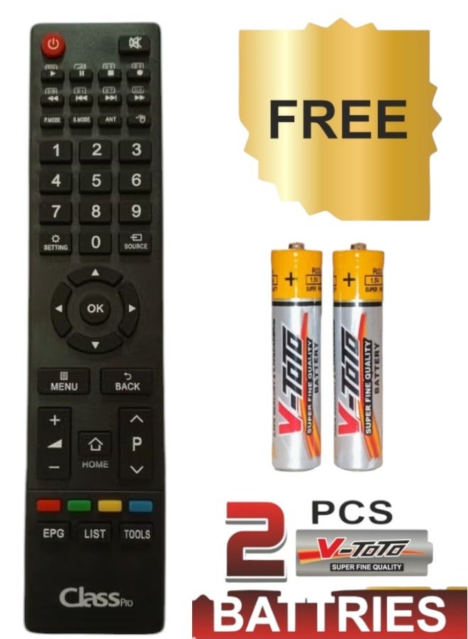 ٹیلی ویژن کے لیے کلاس پرو ٹی وی ریموٹ کنٹرول، - Image 1