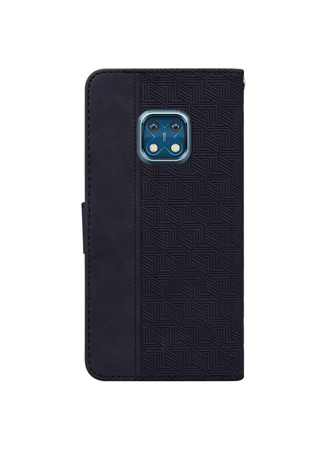 S-TOP Case For Nokia XR20 Geometric Embossed Leather Phone Case - Image 3