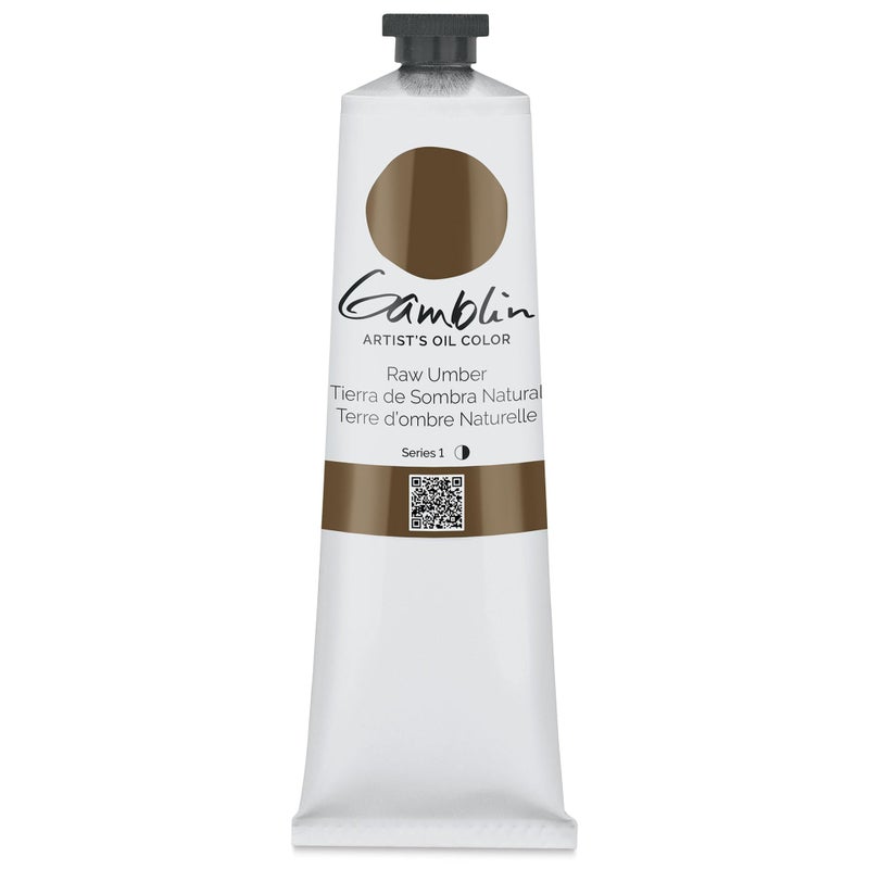 GAMBLIN Gambmlin Oil Color Raw Umber 150 ml tube - Image 4