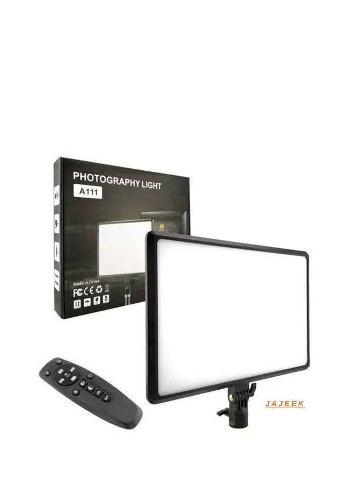 JAJEEK Video and Photography Continuous LED Light A111 – Adjustable 3200-6000K Color Temperature, Professional Studio Lighting, Perfect for Photography, Video Recording, and Content Creation - Image 1