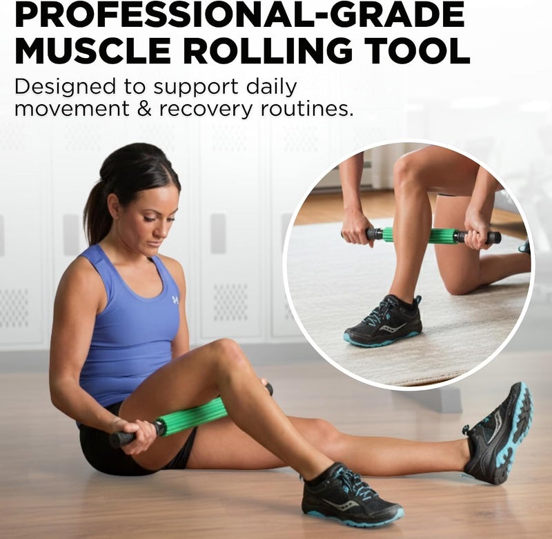 THERABAND Roller Massager +, Muscle Roller Stick for Self-Myofascial Release and Deep Tissue Massage - Image 3