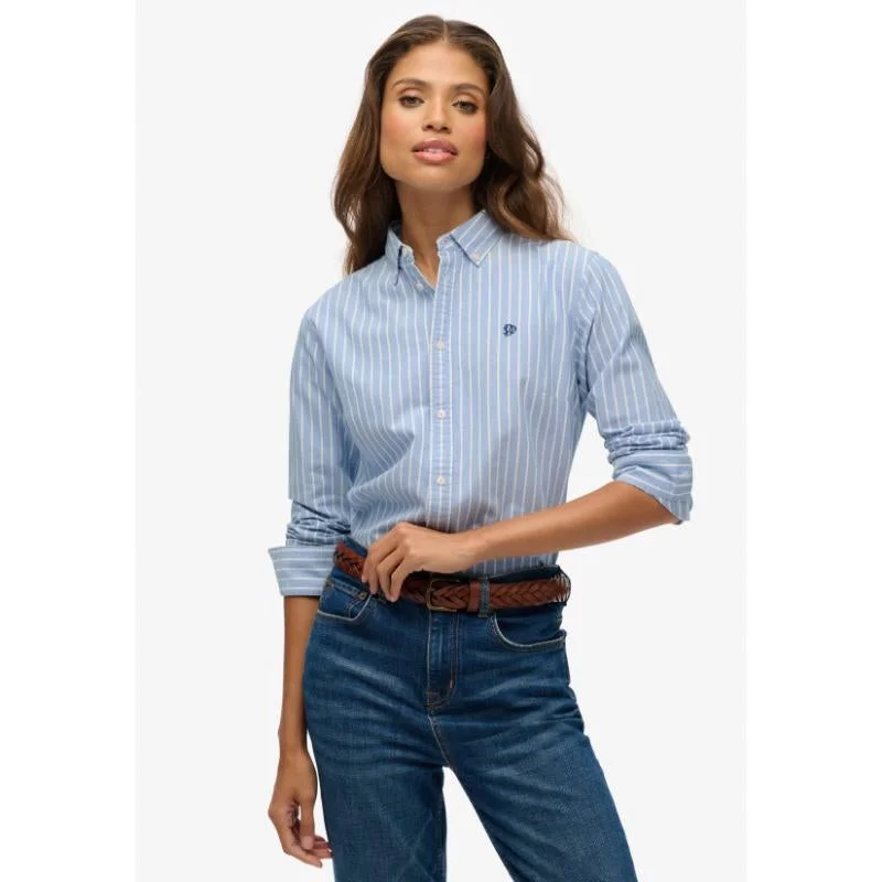 سوبر دراي Slim Oxford Button Down Long Sleeve Shirt