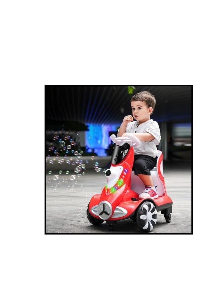 Ntech NTECH Electric Four-Wheel Kids Car | Bubble Function| 360 Degree Rotation | Cool LED Lights | Seat Belt | Safe & Comfortable | TM010  - Image 3