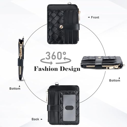 Airkit Keychain Wallet with Bracelet RFID Blocking Wristlet Credit Purse Card Holder, Silicone Bead Tassel Key Ring for Women - Image 5