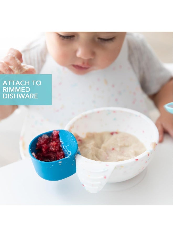 Bumkins Baby Silicone Little Dippers for Baby Bowls, Sauce Dish, Attaches to Dishes and Plates, Holds Dip and Sauce, Baby Led Weaning for Babies 6 Months (3-Pack) - Image 3