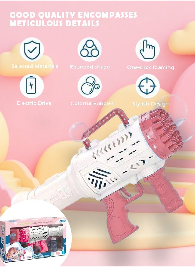 Bubble Machine – Automatic Spray Rocket with Multi-Hole Output | Powerful Wind Force | Battery Operated | Portable & Easy to Use