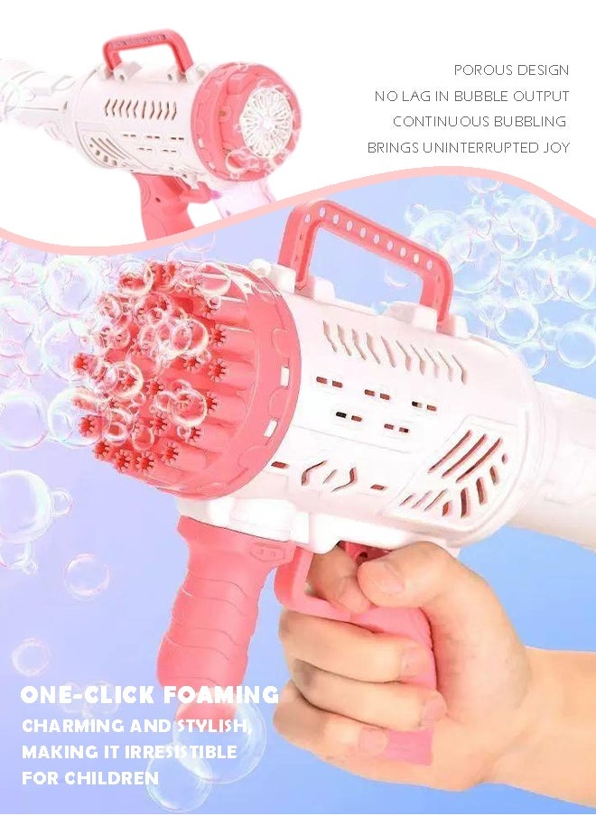 Bubble Machine – Automatic Spray Rocket with Multi-Hole Output | Powerful Wind Force | Battery Operated | Portable & Easy to Use