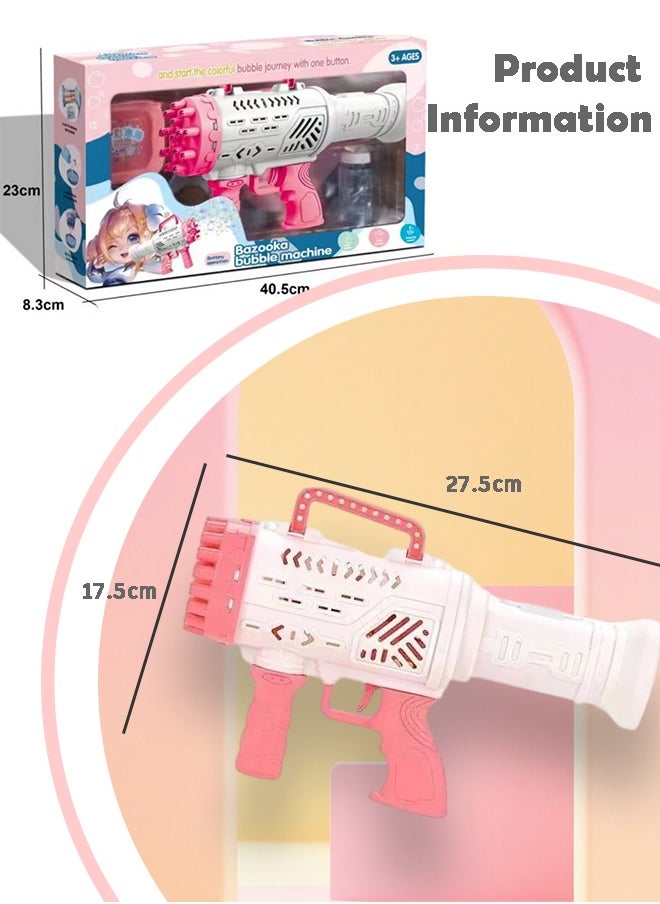 Bubble Machine – Automatic Spray Rocket with Multi-Hole Output | Powerful Wind Force | Battery Operated | Portable & Easy to Use