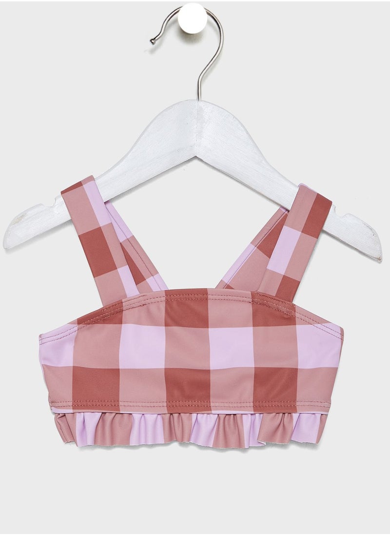 Cotton On - Kids Checked Tankini - Image 1