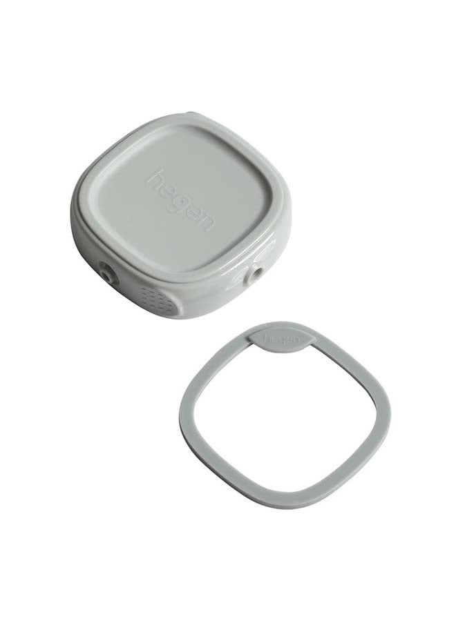 hegen Press-to-Close, Twist-to-Open (PCTO™) Breast Milk Storage Lid, BPA-Free, Airtight, Stackable with Snap-On Buttons,Compatible with Storage Containers, Grey, Pack of 1