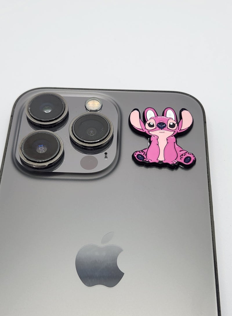 اكنور دبوس معدني وردي جذاب لشخصية فضائية - معدن مزخرف لحقائب الظهر وملصقات المعجبين والإكسسوارات للعرض على الهواتف المحمولة وأجهزة الكمبيوتر المحمولة وأجهزة iPad وحقائب الظهر وجدران هواة الجمع والأبواب والسيارات والشاحنات والدراجات النارية - Image 4