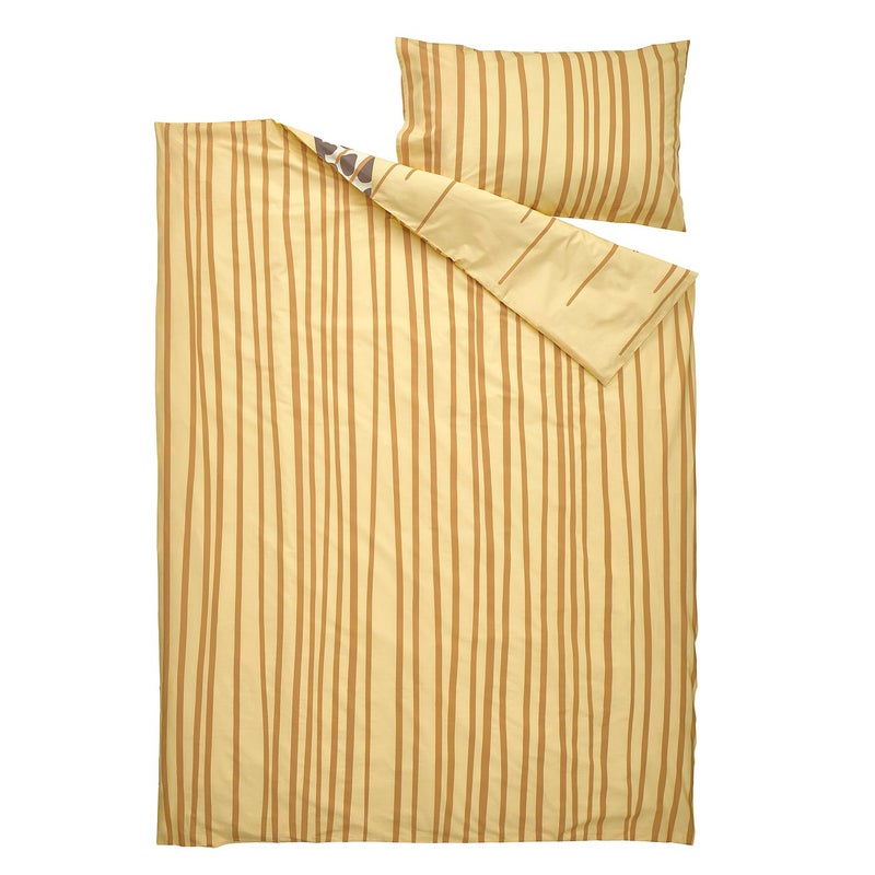 Baitique Kids Duvet Cover and Pillowcase Set, Yellow Savannah Animals, 150x200/50x80 cm - Image 3