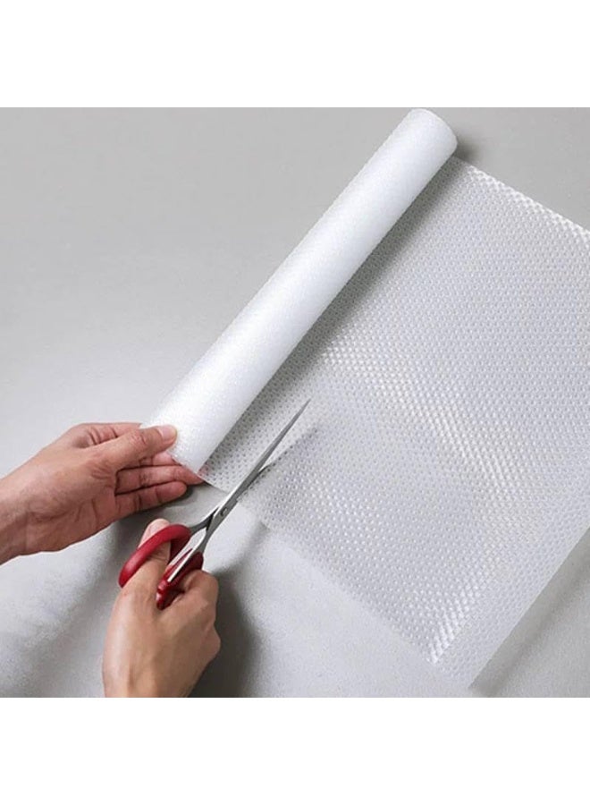 رول مفرش سيليكون لرفوف وأدرج المطبخ والمكتب والخزانة ، قابل للغسل مصنوع من مادة عالية الجودة لضمان الحماية الأداء العالية ، متوفر بشكل حصريا فى البيت الانيق... - Image 1