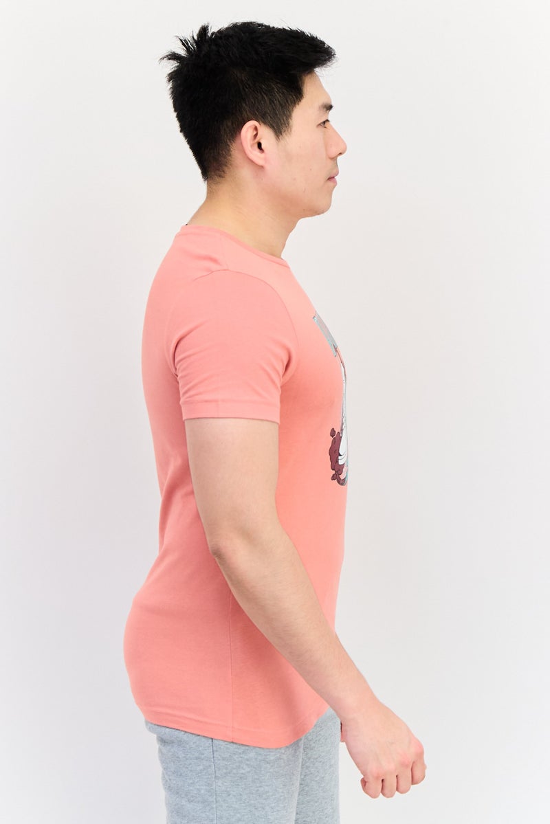 PUMA Men Sportswear Fit Short Sleeve Outdoor T-Shirt, Peach - Image 3