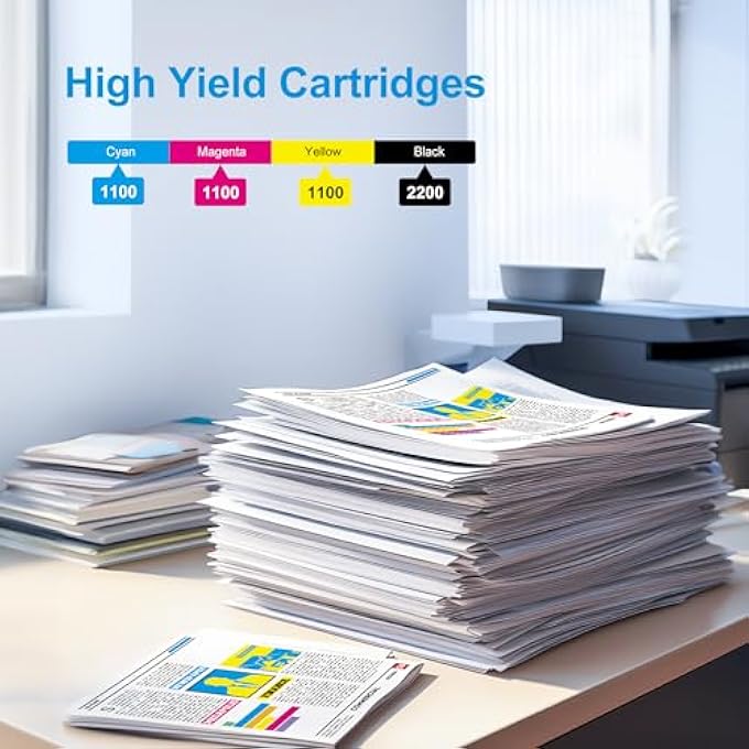 27XL MULTIPACK PRINTER CARTRIDGES COMPATIBLE FOR EPSON 27 XL WORKFORCE WF-3620 WF-3640 WF-7110 WF-7210 WF-7610 WF-7620 WF-7710 WF-7715 WF-7720 (8-PACK), PACKAGING MAY VARY - Image 3