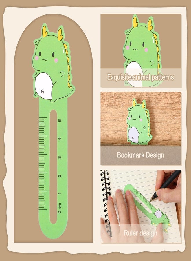 Shimmeroo 200Pcs Cute Animals Bookmarks for Kids,Shimmeroo Book Marks for Reading with Ruler for Classroom Book Lovers Gifts School Home Office Supplies (10 Styles) - Image 3