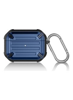 BGM Armor Silicone Case Cover with Keychain Protective For Apple AirPods Pro Blue  - Image 1