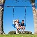 Hapfan Slackline Swing Sets for Backyard 40 Saucer Swing Set Between Trees Outdoor Play Equipment for Kids and Adults Backyard - Image 2