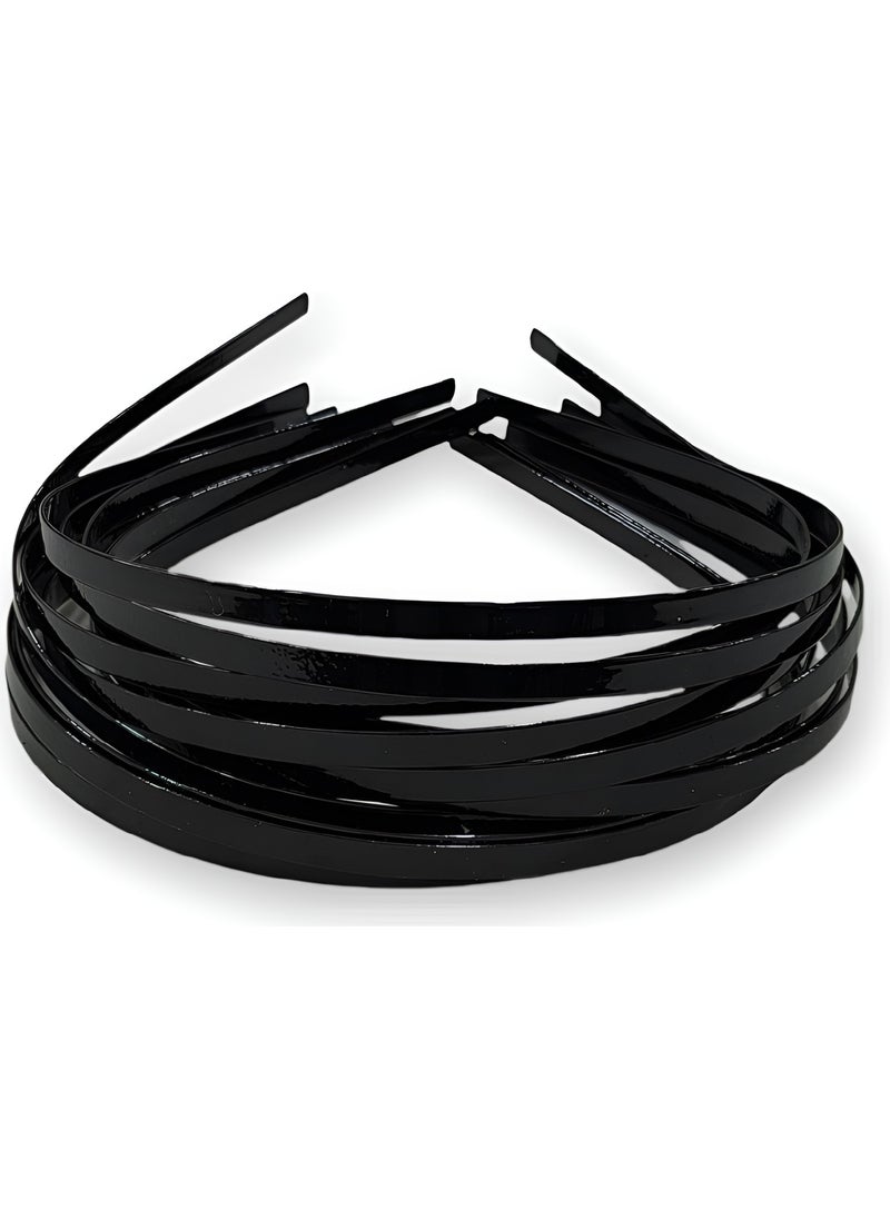 TıkTık AL TıkTık BUY 12 Pieces Black Metal Wire Crown 5 mm 
