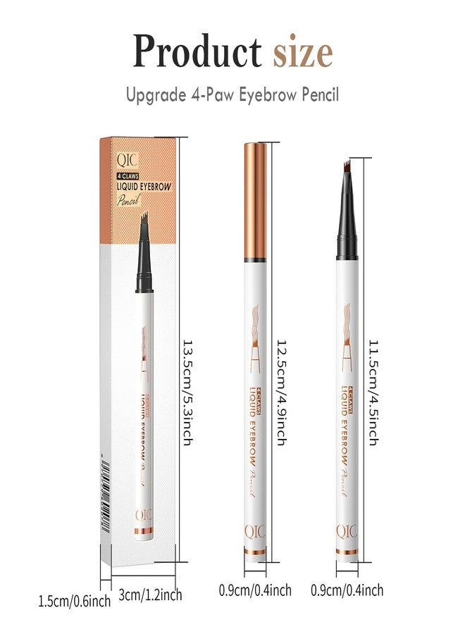 Aaiffey Eyebrow Pencil,Light Brown 4 Point Microblading Eyebrow Pen,Smudge-Proof Liquid Eyebrow Pencil with Micro-Fork Tip Long Lasting Brow Pen To Create Exquisite and Natural Eyebrows By Aaiffey(04#) - Image 5