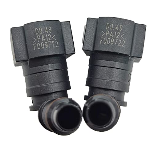 DSkoiph Pack of 2 Female Bundy to Hose Barb Fuel Line Quick Connector (90° 3/8 to 3/8) - Image 2