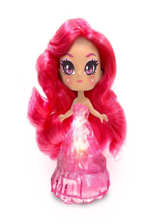 Skyrocket Crystalina Dolls - Rose Quartz Girls Collectible Toys with Color Changing LED Dress and Amulet Necklace - Image 1