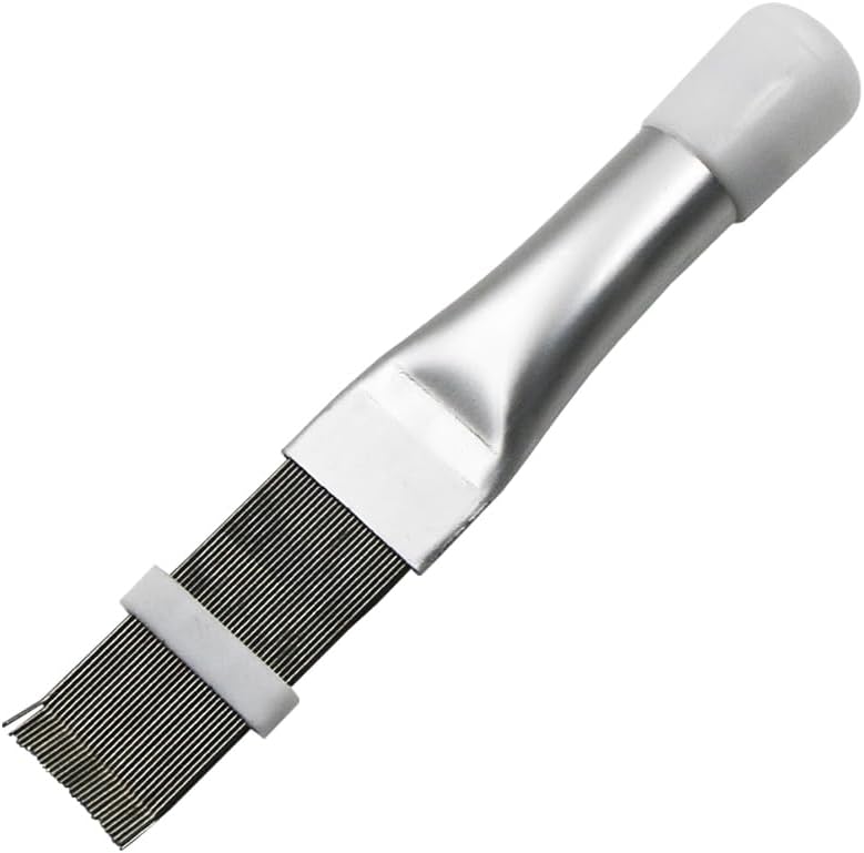 SENRISE 4PCS Radiator Fin Cleaning Tool, Fin Condenser Comb Steel Brush, Ac Fin Repair Coil Comb Cleaning Tool For Air Condition Evaporator Radiator (A) - Image 1