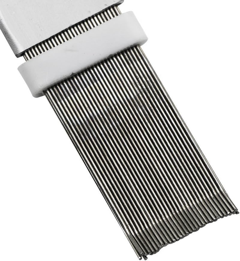 SENRISE 4PCS Radiator Fin Cleaning Tool, Fin Condenser Comb Steel Brush, Ac Fin Repair Coil Comb Cleaning Tool For Air Condition Evaporator Radiator (A) - Image 5