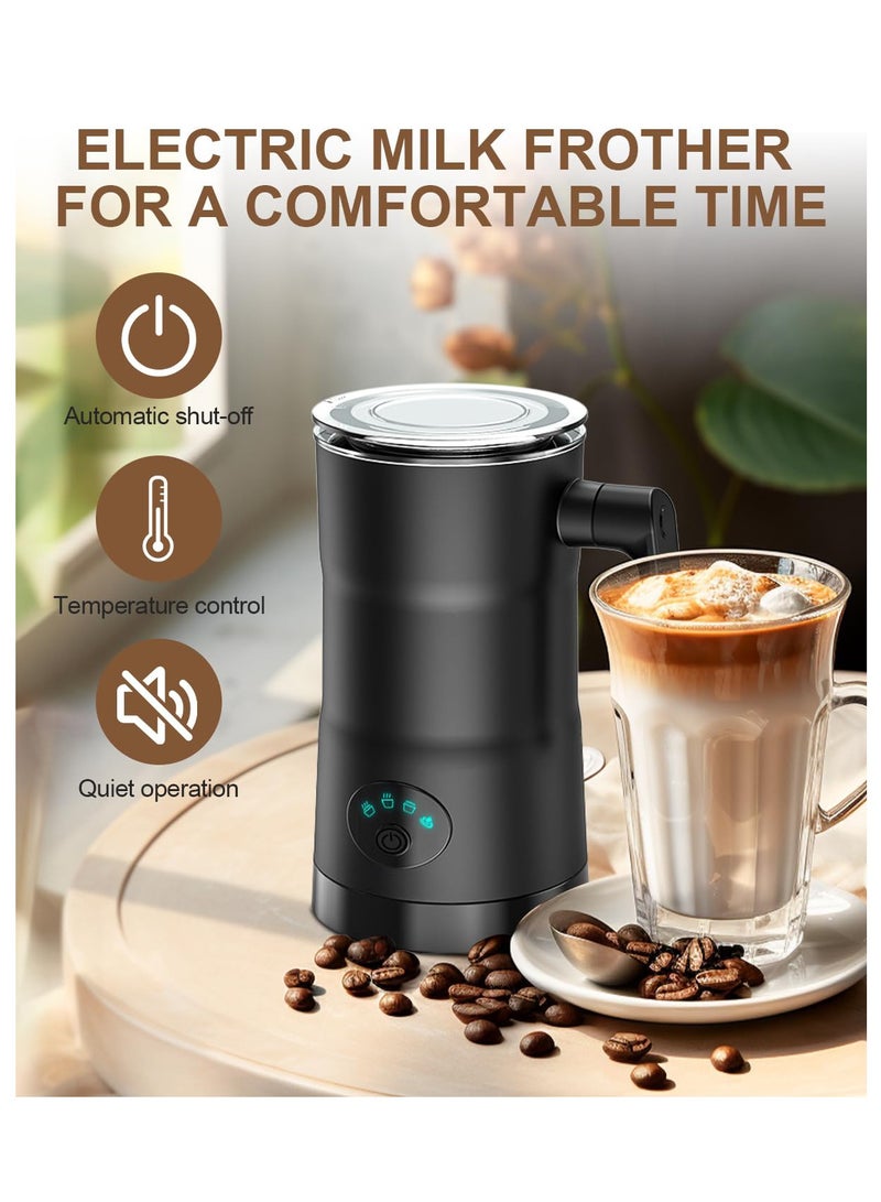KASTWAVE Electric 4-in-1 Milk Frother - 600W, 350ml Capacity, Hot & Cold Milk Frother with Intelligent Temperature Control. Silent Operation for Coffee, Latte, and Cappuccino  - Image 3