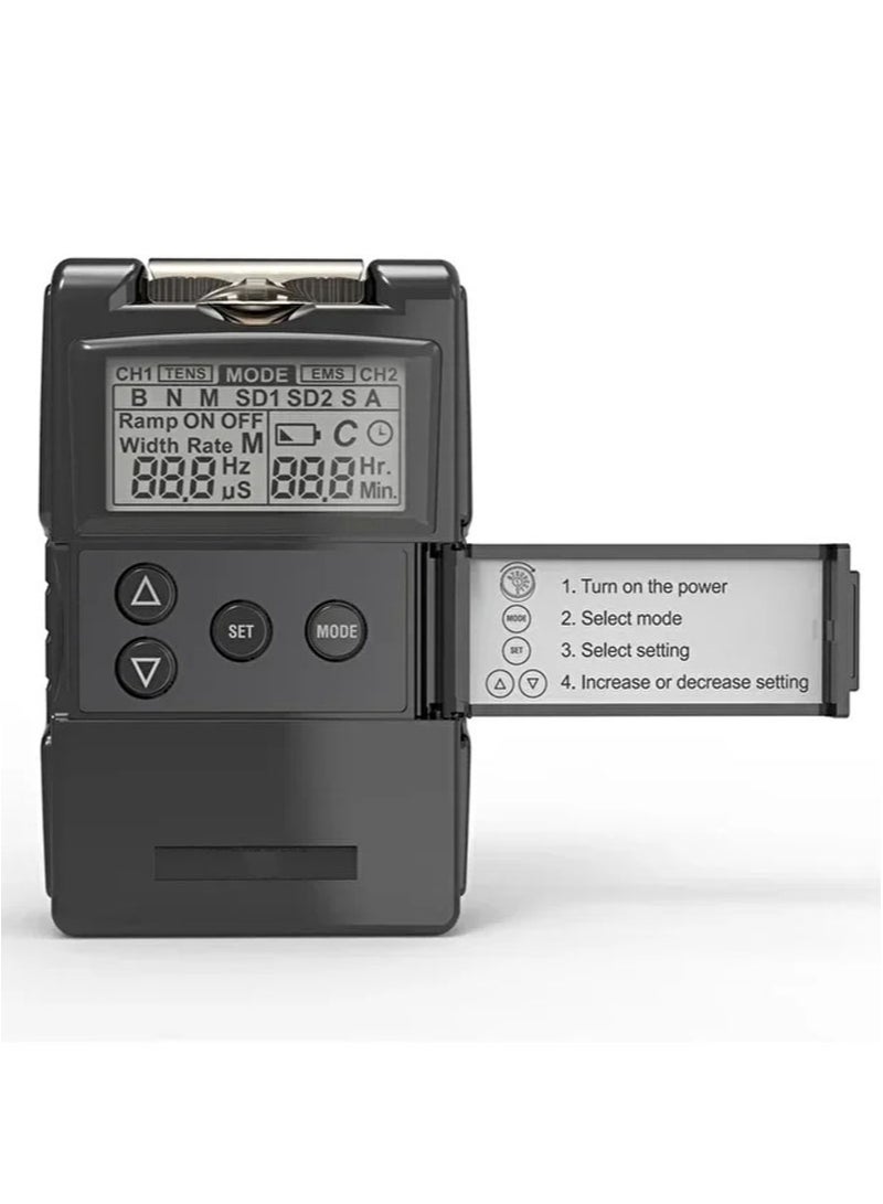 tens Multifunctional Low Frequency Physiotherapy Device For Home Use，Dual Channel Electronic Pulse Massager For Neck And Back Pain Relief Treatment，Deep Tissue Shoulder Pain Relief - Image 2