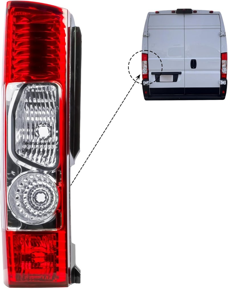 LONGLING Driver Left Side Tail Rear Lamp Light for Ram Promaster 1500, 2500, 3500 (2010-2022) - Image 3