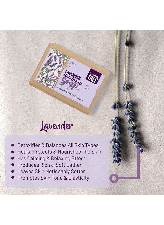 Speaking Tree - Soothing Lavender Specially Formulated And Cold Processed Handmade Soap For Perfectly Clean Skin (Pack Of 3) - Image 1