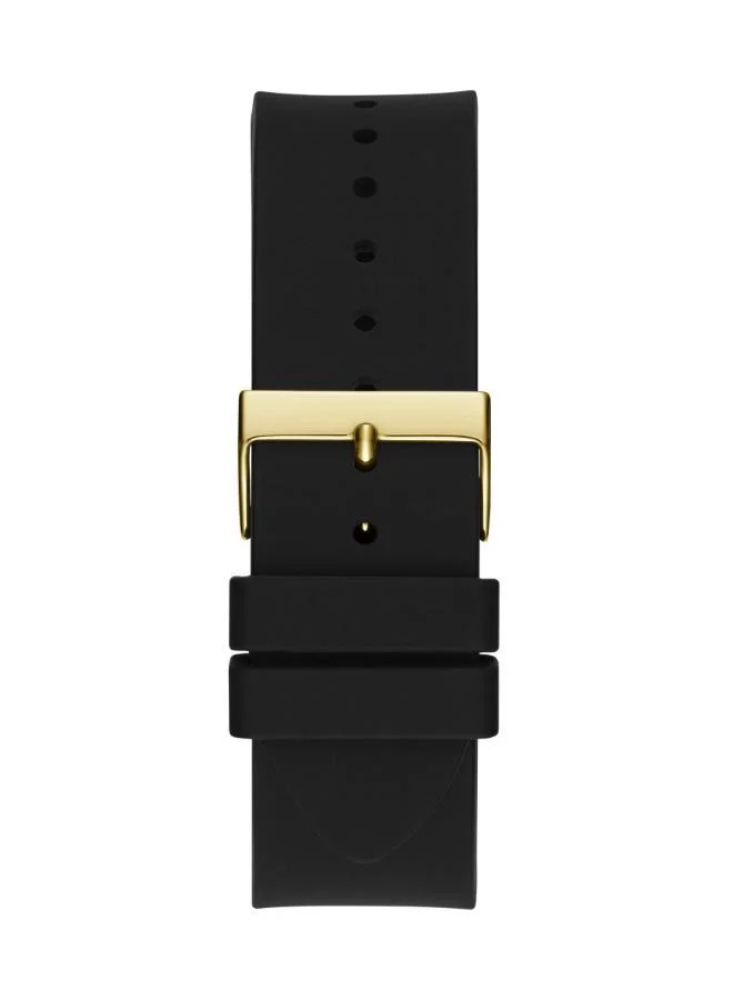 GUESS Silicone Strap with Glitz Insert Watch
