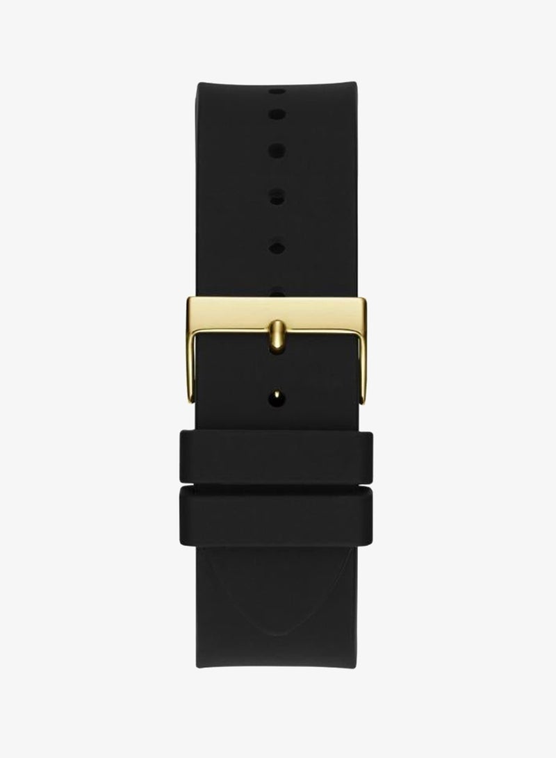 GUESS Silicone Strap with Glitz Insert Watch - Image 2