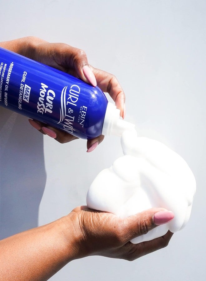 EBIN NEW YORK Curl & Twist Supreme Curl Defining Mousse 12.49 fl oz/354 ml – Flaxseed & Coconut Oil Infused Vitamin E Prevents Dryness Restores Vibrancy and Adds Shine to Curls Enhances Definition and Manageability - Image 2