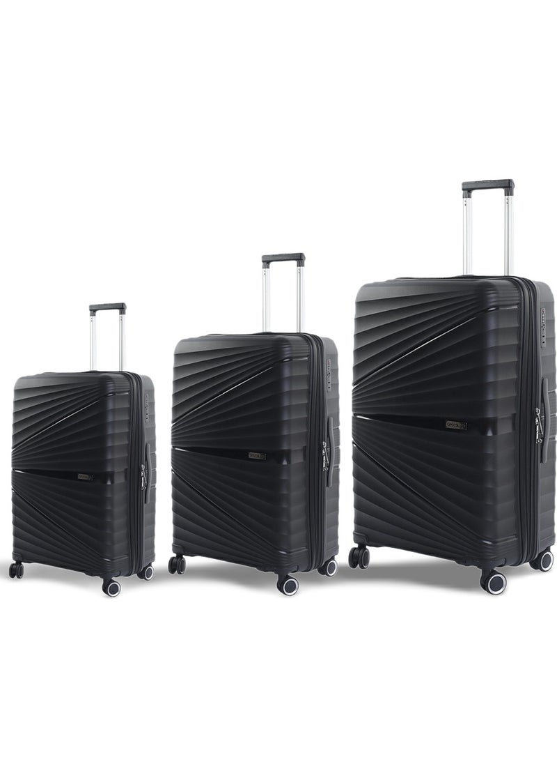Crossland - CROSSLAND 3 Pcs.Set of Unbreakable Trolley Luggage With TSA Lock, Double Expandable Zipper and 4 Silent Move Spinners Wheels - Image 1