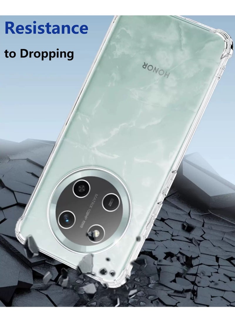 Youque Honor X9c 5G Case Cover Transparent Shockproof Air Guard Corners Shockproof Protection Back Cover  - Image 2