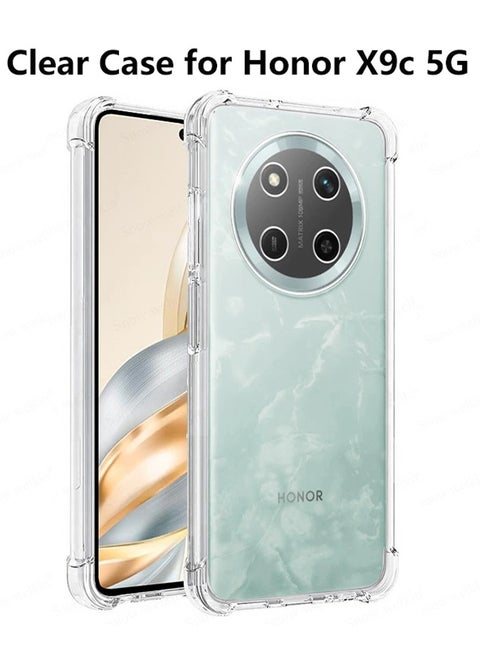 Honor X9c 5G Case Cover Transparent Shockproof Air Guard Corners Shockproof Protection Back Cover
