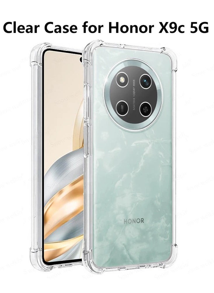 Youque Honor X9c 5G Case Cover Transparent Shockproof Air Guard Corners Shockproof Protection Back Cover  - Image 1