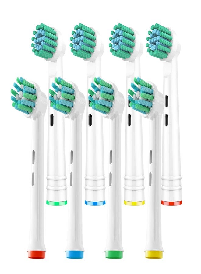 GENKENT 8 Pack Replacement Toothbrush Heads Compatible with Oral B Braun Pro 1000/500/1500/3000/5000/6000 Cross Action Head - Image 1