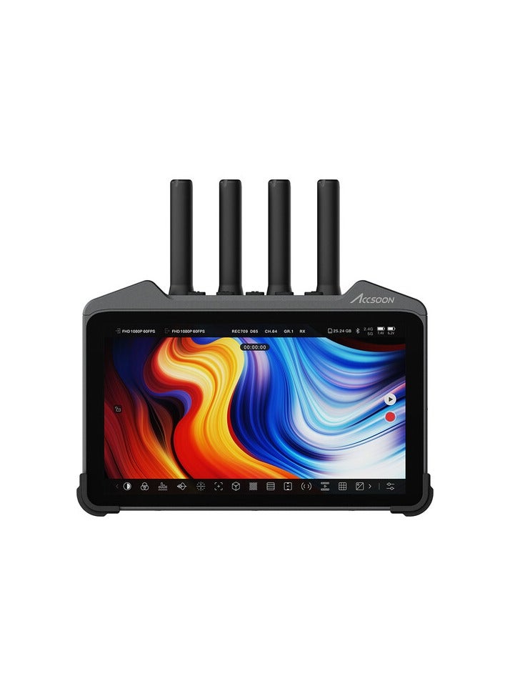 Accsoon CineView M7 Pro – 7" Touchscreen Recording Monitor with Built-in Wireless Transmitter & Receiver, Full HD HDMI/SDI, Low Latency Video Transmission for Filmmaking, DSLR & Mirrorless Cameras - Image 1